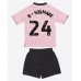 Leicester City Boubakary Soumare #24 Tredjedraktsett Barn 2025-26 Korte ermer (+ Korte bukser)